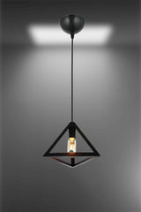 Honeycomb New Style Rustic Model Triangle Single Pendant Lamp Chandelier - Swordslife