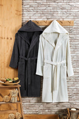 Hooded 2 Piece Bathrobe Set - Swordslife