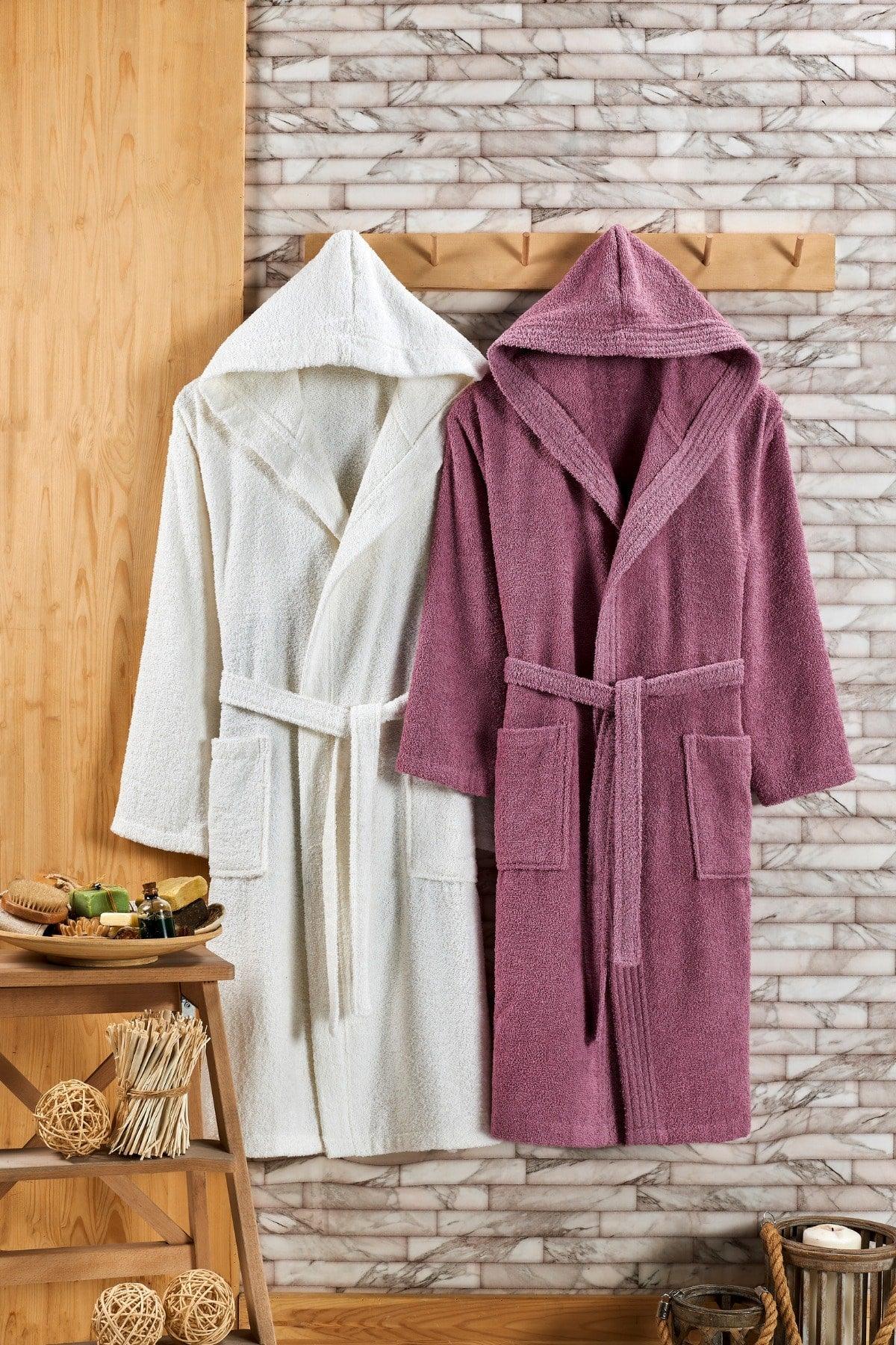 Hooded 2 Piece Bathrobe Set - Swordslife