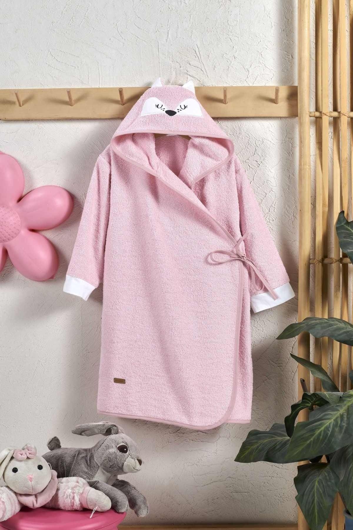 Hooded Kids Bathrobe 100% Cotton Water Absorbent