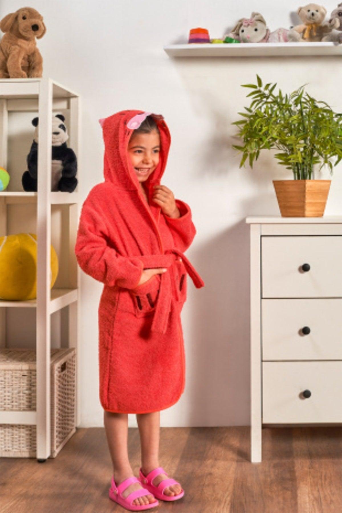 Hooded Girls-boys Bathrobe Cotton-cat - Swordslife