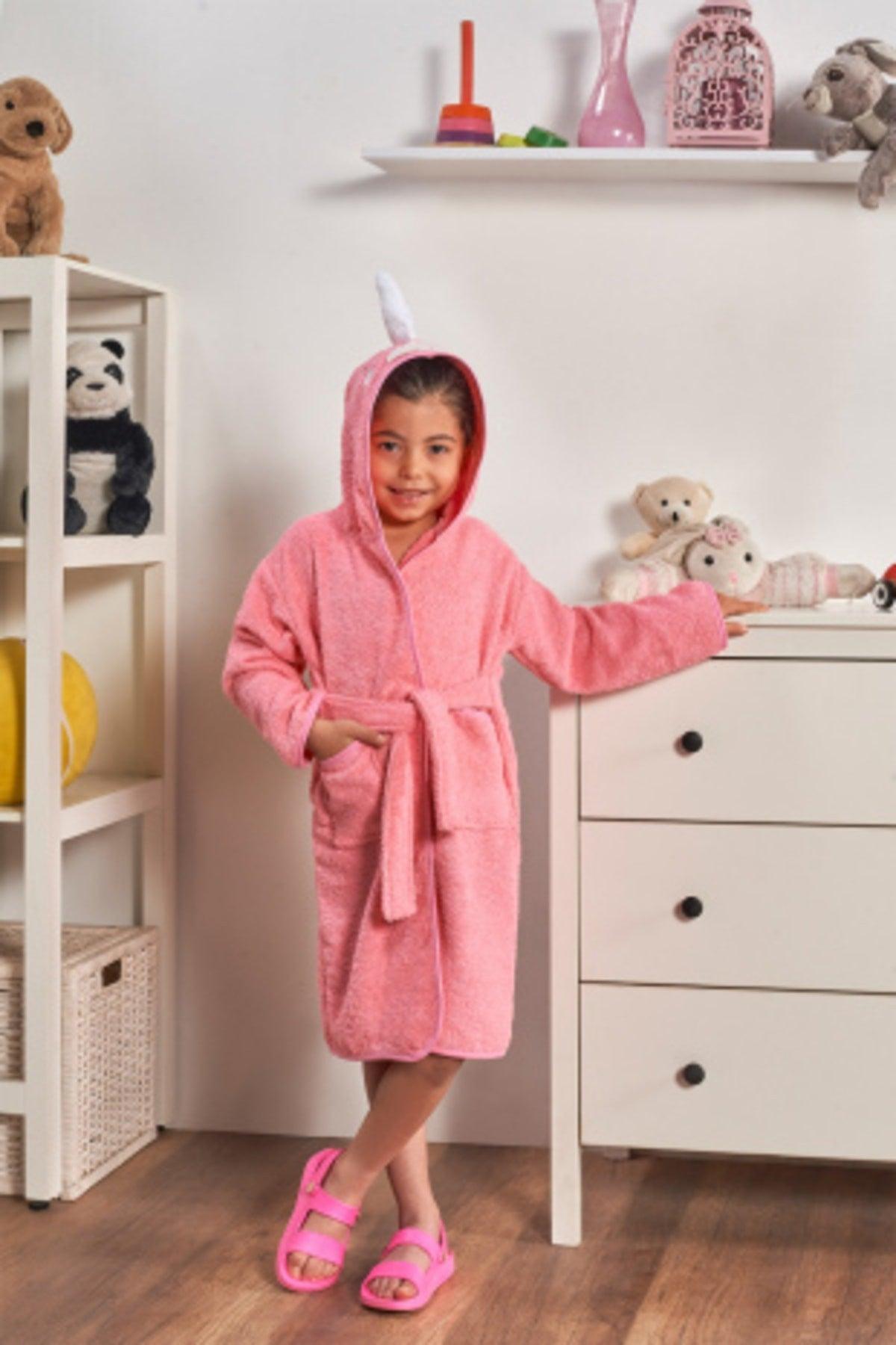 Hooded Girls' Boys' Bathrobe