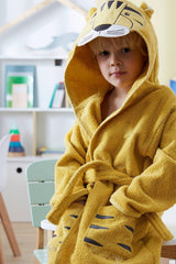 Hooded Girls-boys Bathrobe Cotton-tiger - Swordslife