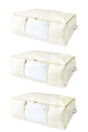 https://www.swordslife.com// Cream & Window & Base Organizer Storage Bag Set of 3 & 70x50x25 Cm - Swordslife