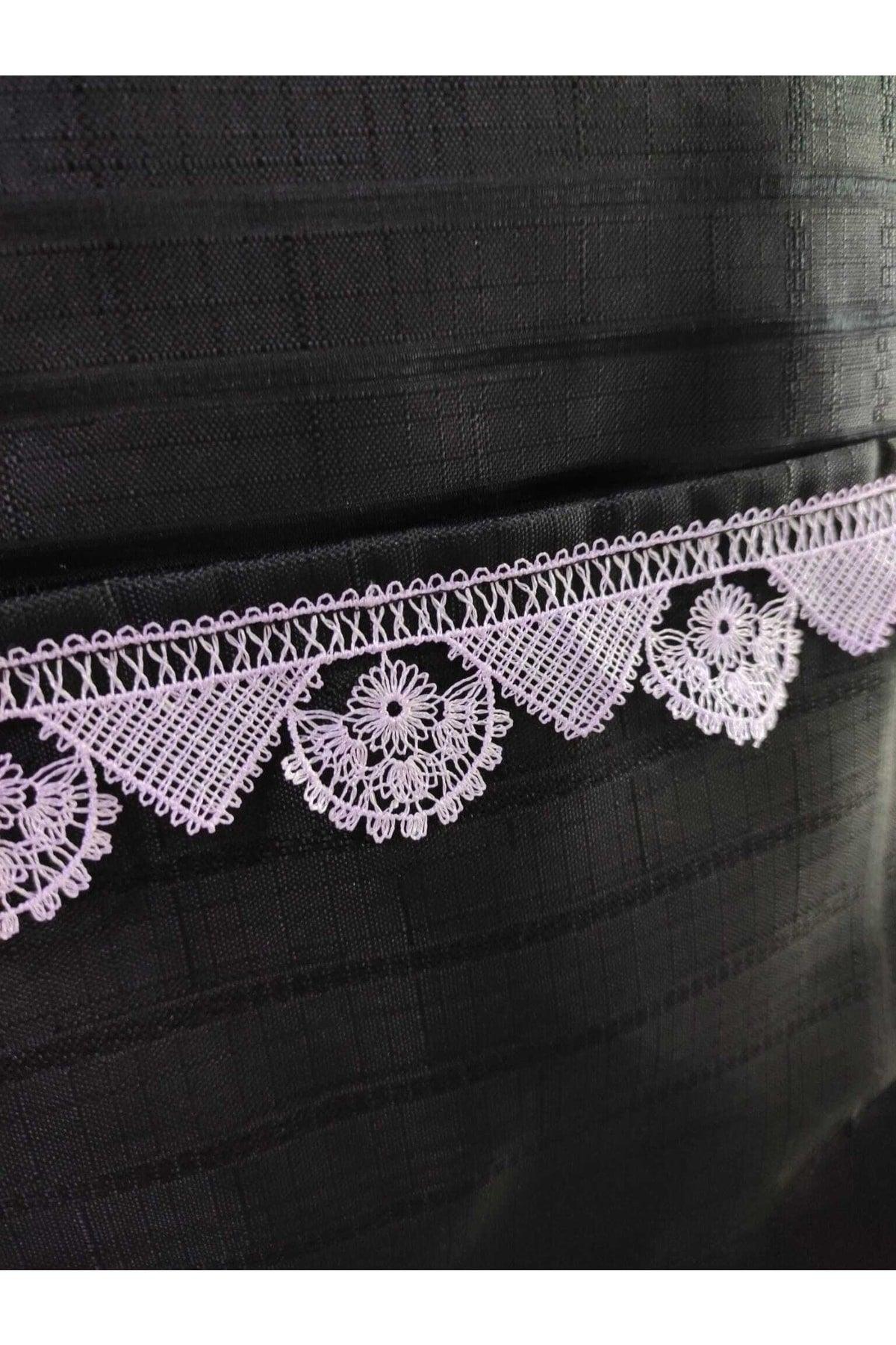 Needle Lace Kitchen Apron, Black Kitchen Apron Needle Lace Lace Kitchen Apron, Kitchen Apron with Pockets - Swordslife