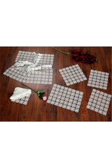 Needle Lace Living Room Set 17 Pieces - Swordslife