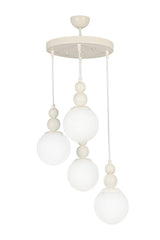 Endless 4th Chandelier White White Glass - Swordslife