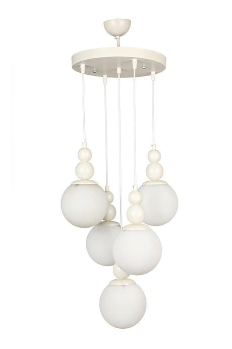 Endless 5th Chandelier White White Glass - Swordslife