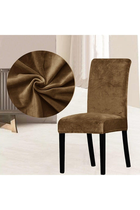 Silk Velvet Chair Cover, Chair Cover, Elastic, Standard 1 Piece Velvet Chair Cover - Swordslife