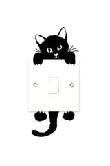 Light Switch Cat Themed Decorative Creative Sticker Decal Wall - Swordslife