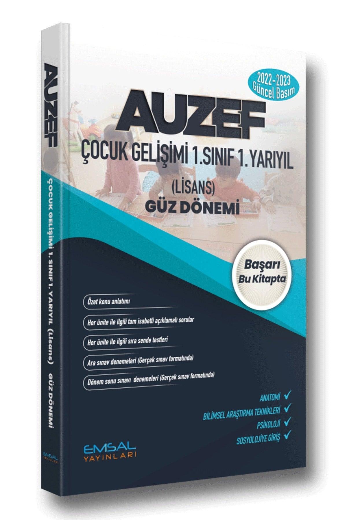 Istanbul Auzef Child Development 1st grade 1st semester 2022-2023 Current Edition Auzef - Swordslife