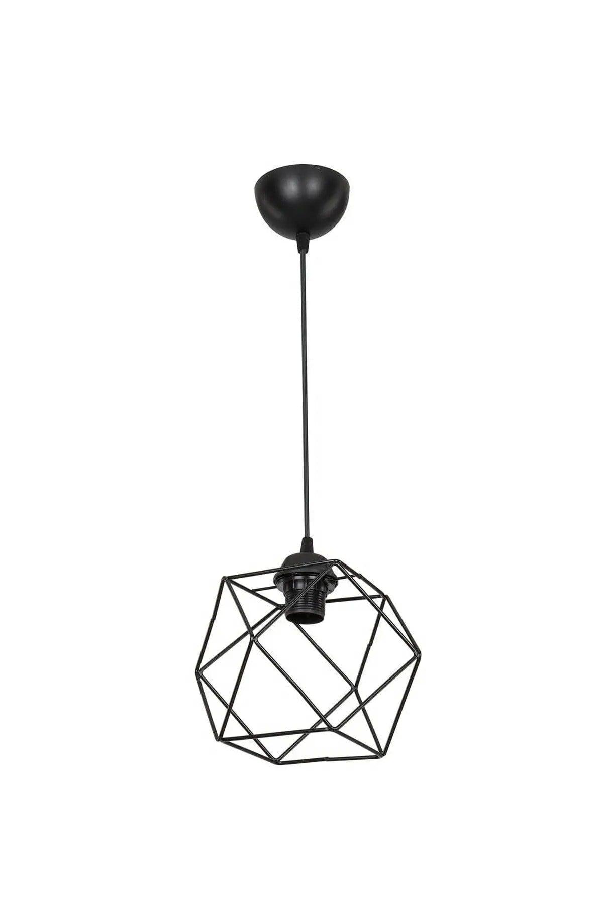 Italian Model Az Square Single Modern Chandelier Black - Swordslife