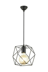 Italian Model Az Square Single Modern Chandelier Black - Swordslife