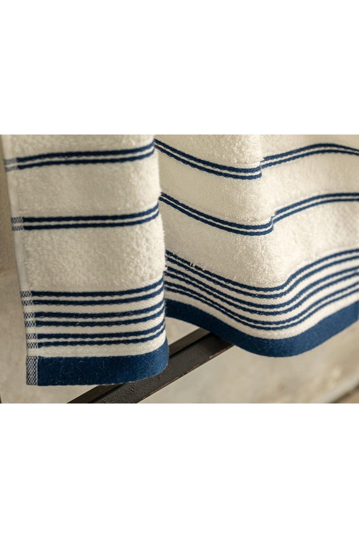 Ivy Cotton Striped Face Towel 50 X 70 Cm