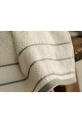 Ivy Cotton Striped Hand Towel 30x40 Cm White