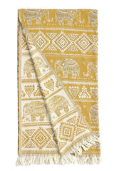 Jacquard Double Cotton Pique - Elephant Mustard - Swordslife