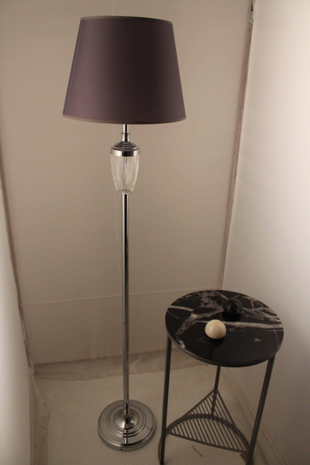 Jasmin Silver Floor Lamp - Swordslife