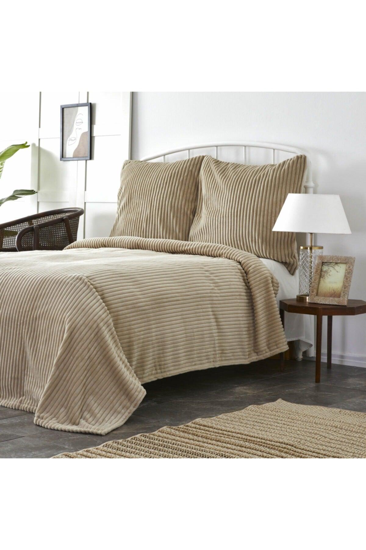 Joena Beige Single Bedspread - Swordslife