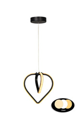 Sevinç 3 Color Led Single Chandelier Black - Swordslife
