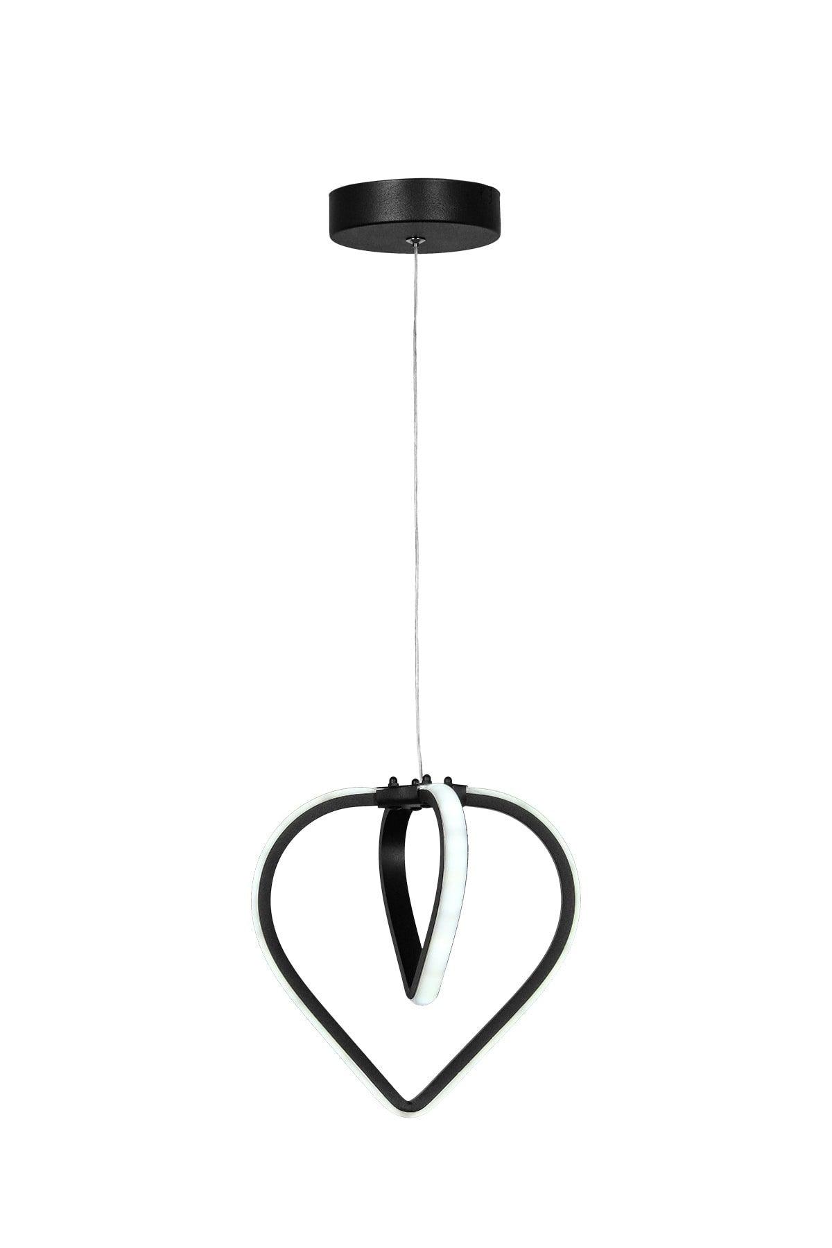 Sevinç 3 Color Led Single Chandelier Black - Swordslife