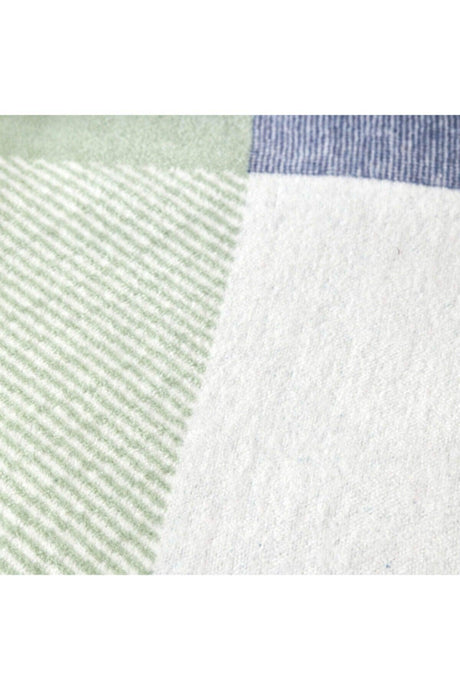 Joyce Indigo Multi Double Cotton Blanket - Swordslife