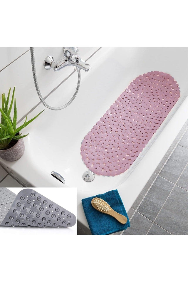 J.stone Design Powder 33 Suction Cup Bathroom Shower Non Slip Mat 716672 - Swordslife