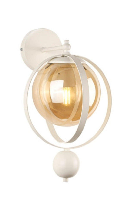 Jupiter Sconce 2 Pieces White Honey Glass - Swordslife