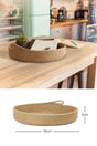 Jute Rope Basket Natural 100% Jute 30x5 Cm Bathroom/Kitchen Corner Organizer New Generation Modern Basket - Swordslife