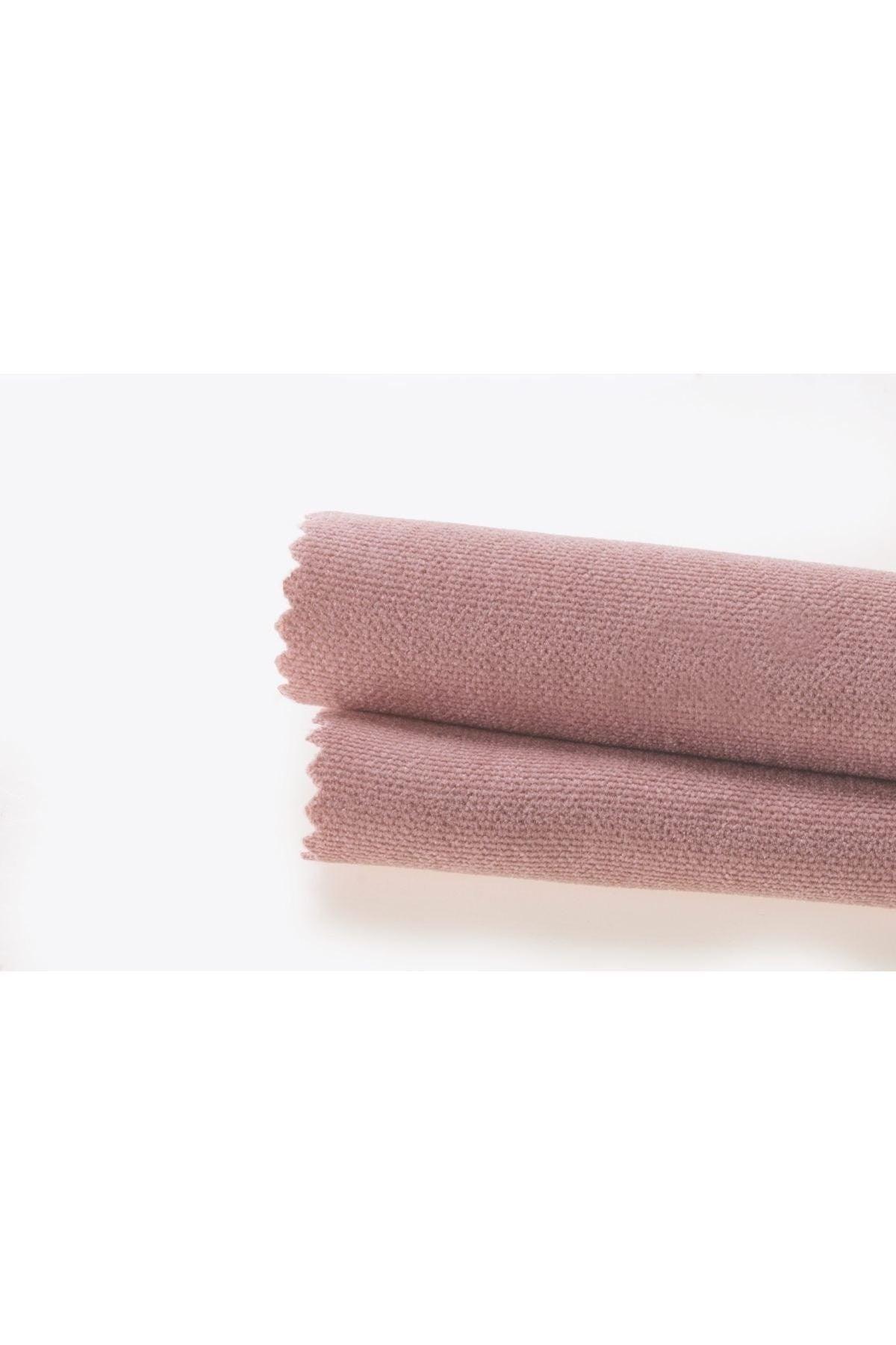 Velvet Textured Light Pink Color Table Cloth - Swordslife