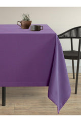 Velvet Textured Amethyst Color Table Cloth - Swordslife