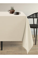 Velvet Textured Moonstone Beige Table Cloth - Swordslife