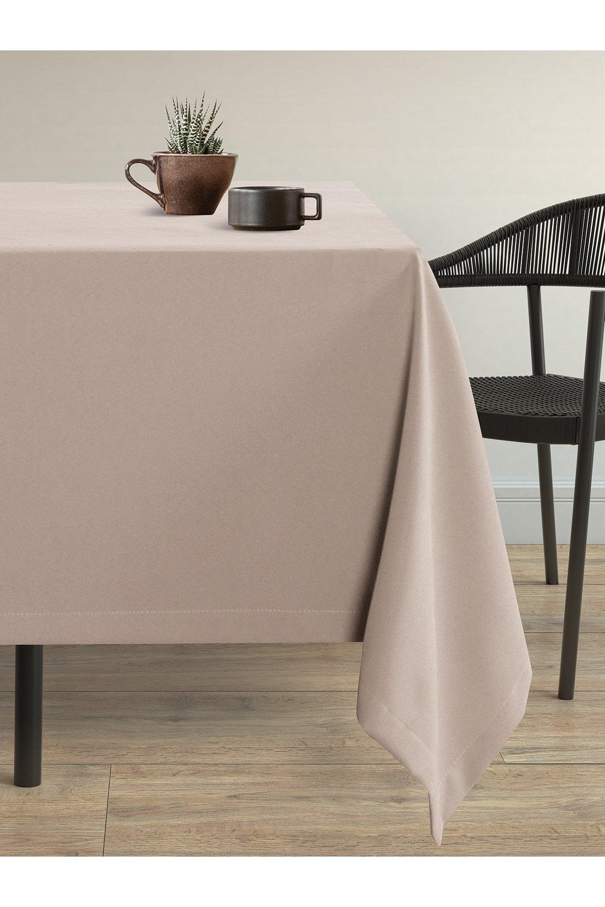 Velvet Textured Powder Color Table Cloth - Swordslife