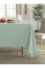 Velvet Textured Fog Blue Tablecloth - Swordslife