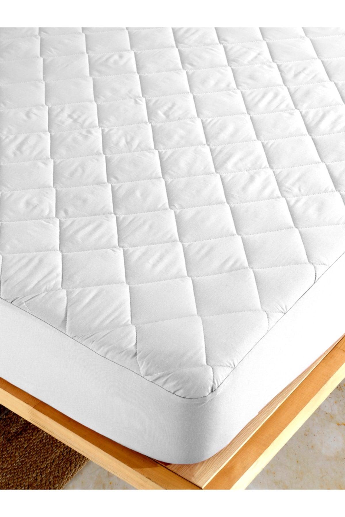 Quilted Fitted Mattress Protector Mattress 100% Cotton - Swordslife