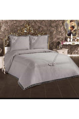 Quilted Guipure Powder Pique Set And Bedspread - Swordslife