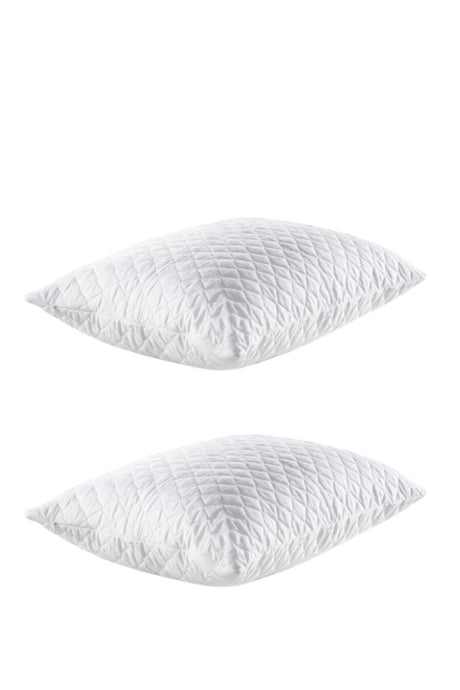 Quilted Pillow Underlayment Zippered 50*70 Set of 2 Antiallergic And Antibacterial - Swordslife