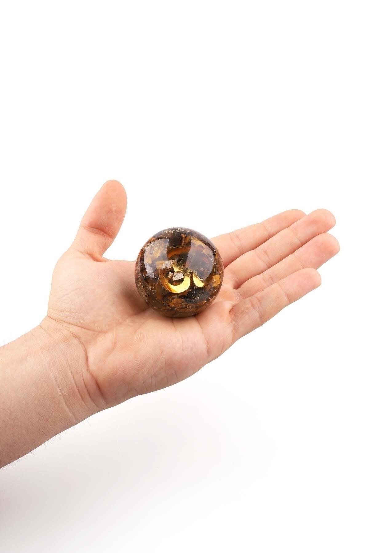 Orgonite Sphere from Tiger's Eye Stone - Swordslife