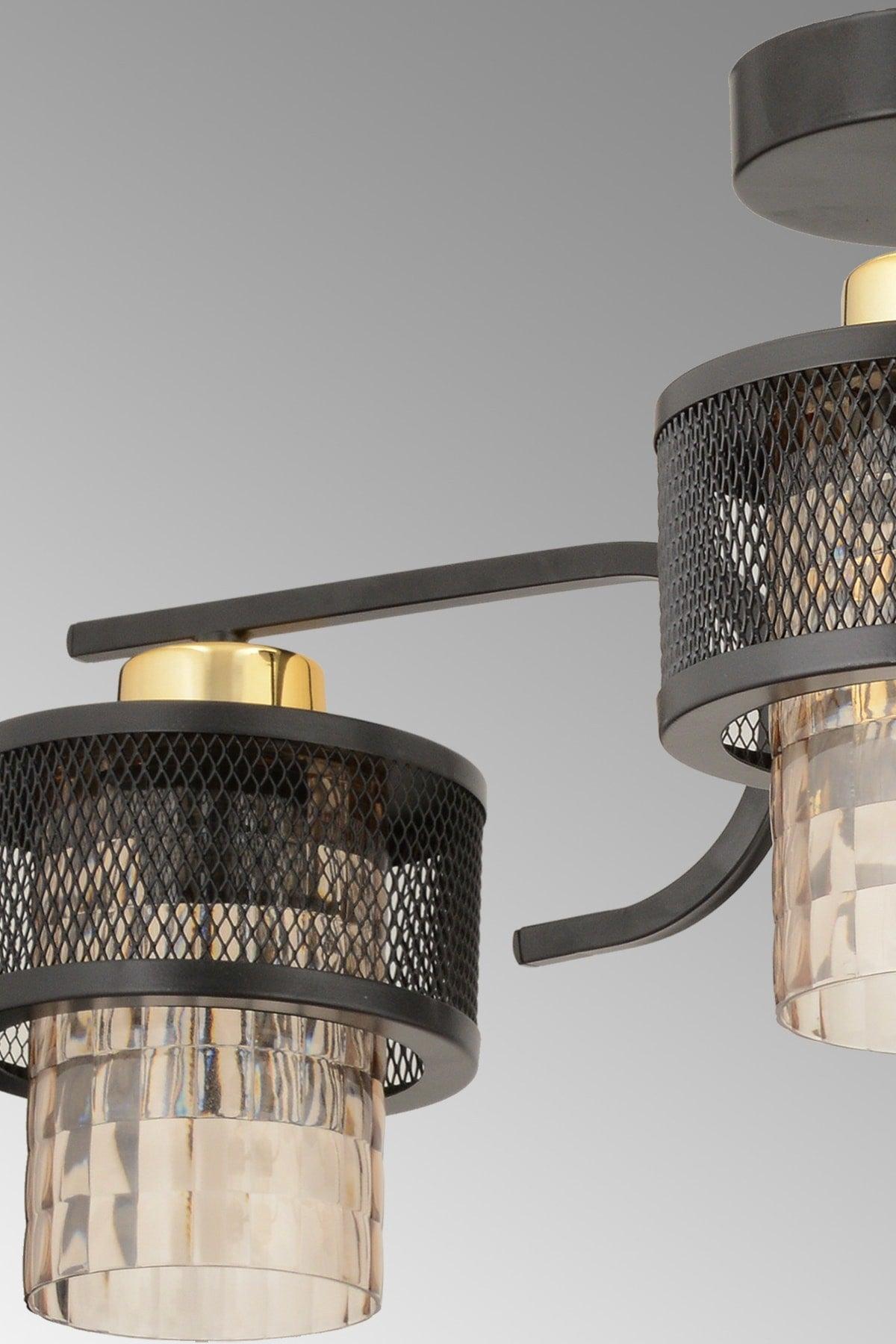 Karla 3 Piece Modern Honey Plafonyer Chandelier - Swordslife