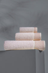 Karlina Model 3 Pcs Bath Set Salmon