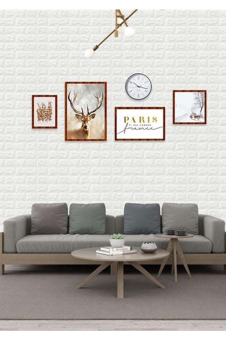 Self Adhesive White Wall Panel 3d - Swordslife