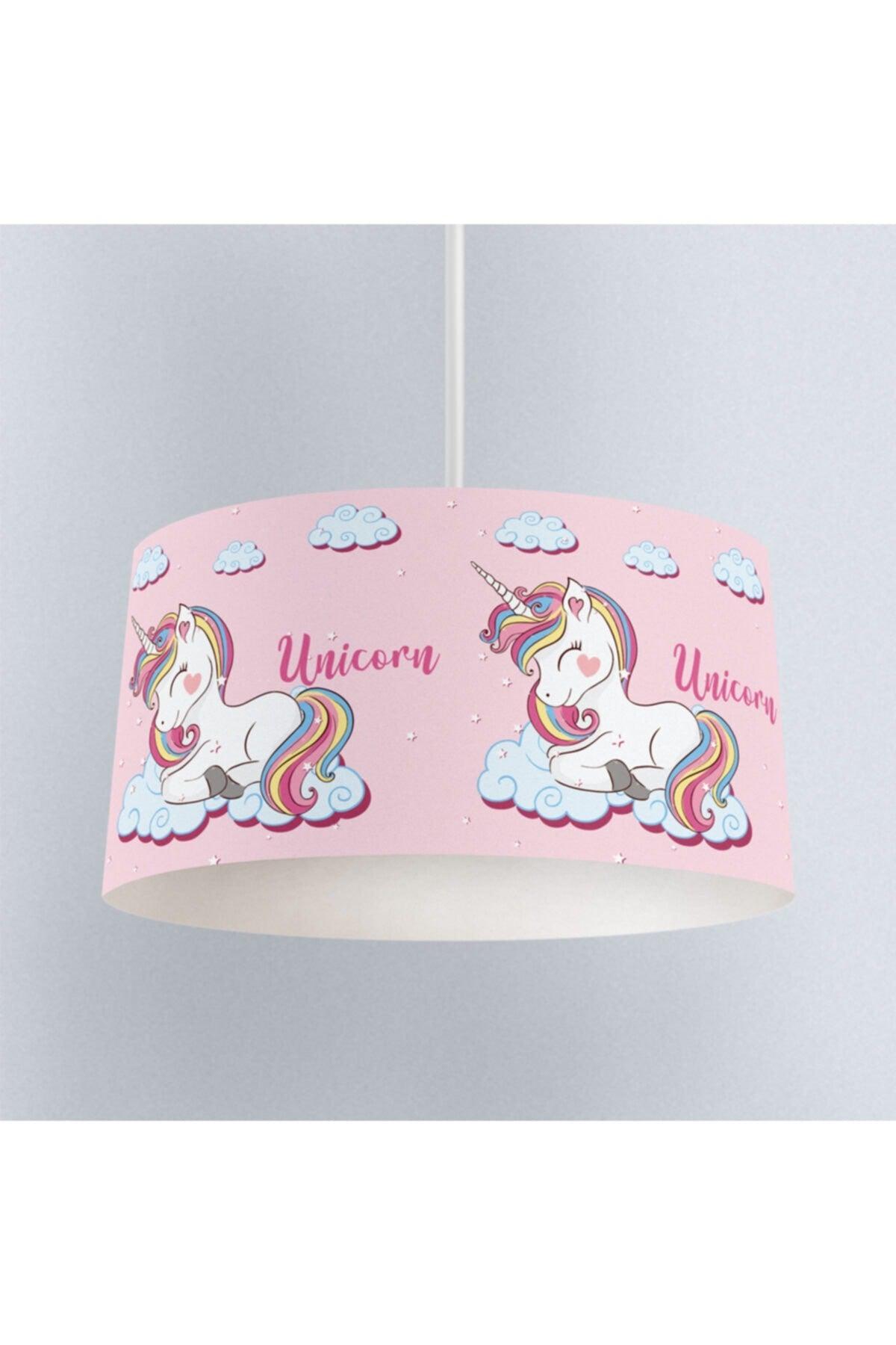 Kids Room Pendant Lamp Chandelier Unicorn Patterned - Lampshade Chandelier - Swordslife