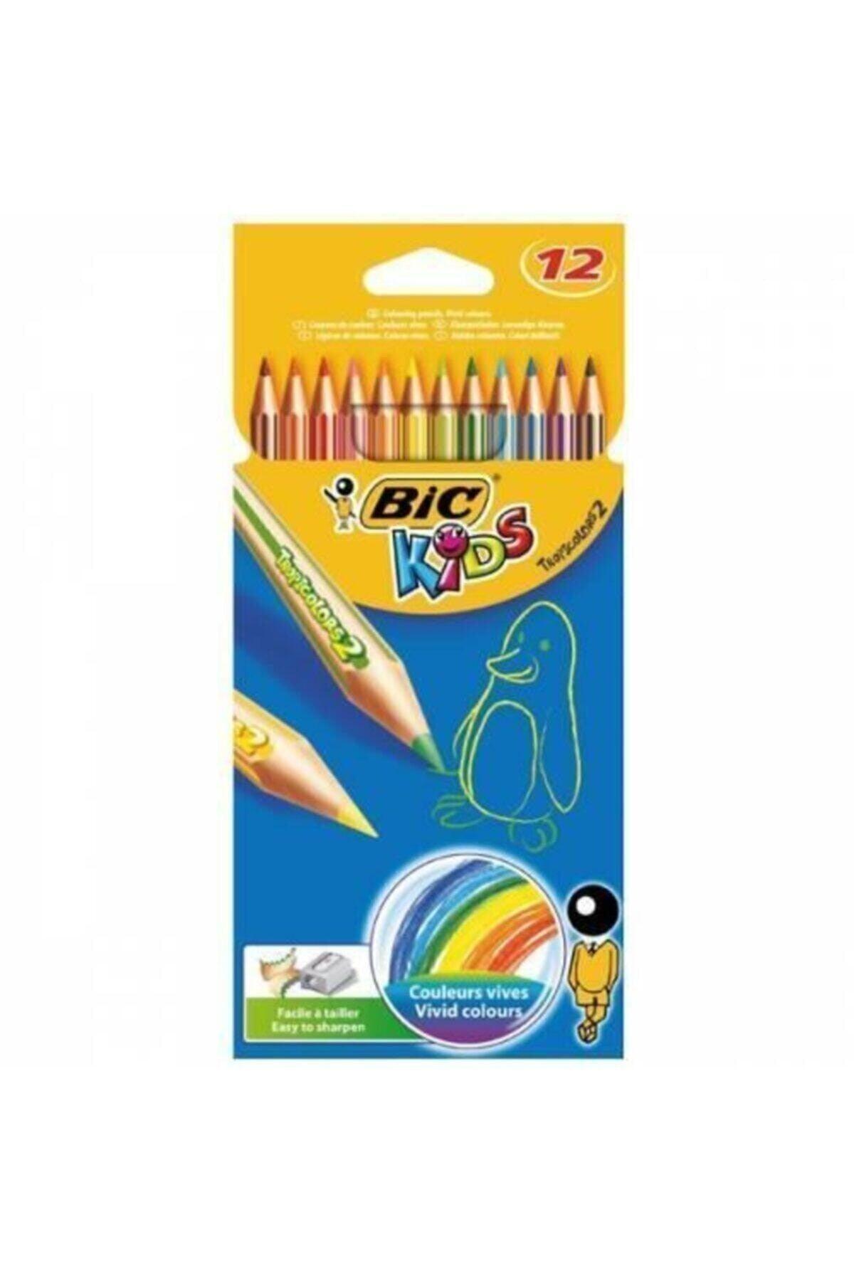 Kids Tropicolors Dry Crayons 12 Colors