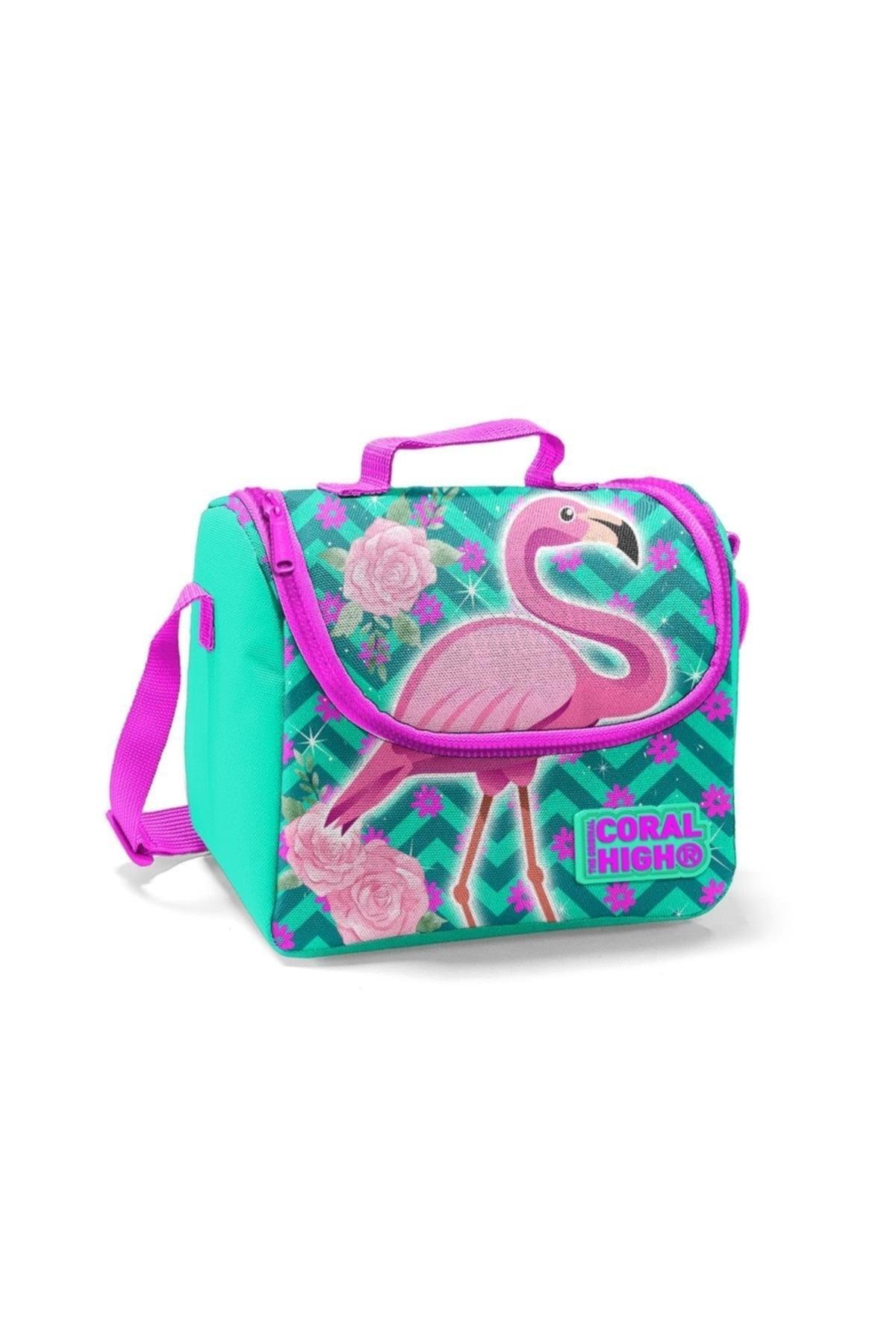 Kids Water Green Flamingo Patterned Thermo