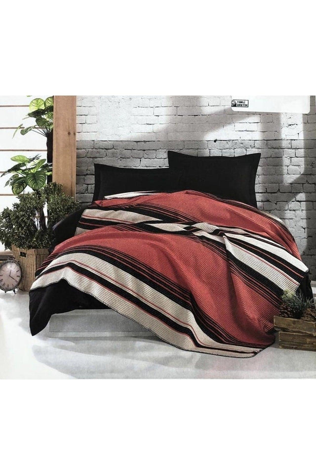 Red Four Seasons Double Blanket Pique - Swordslife