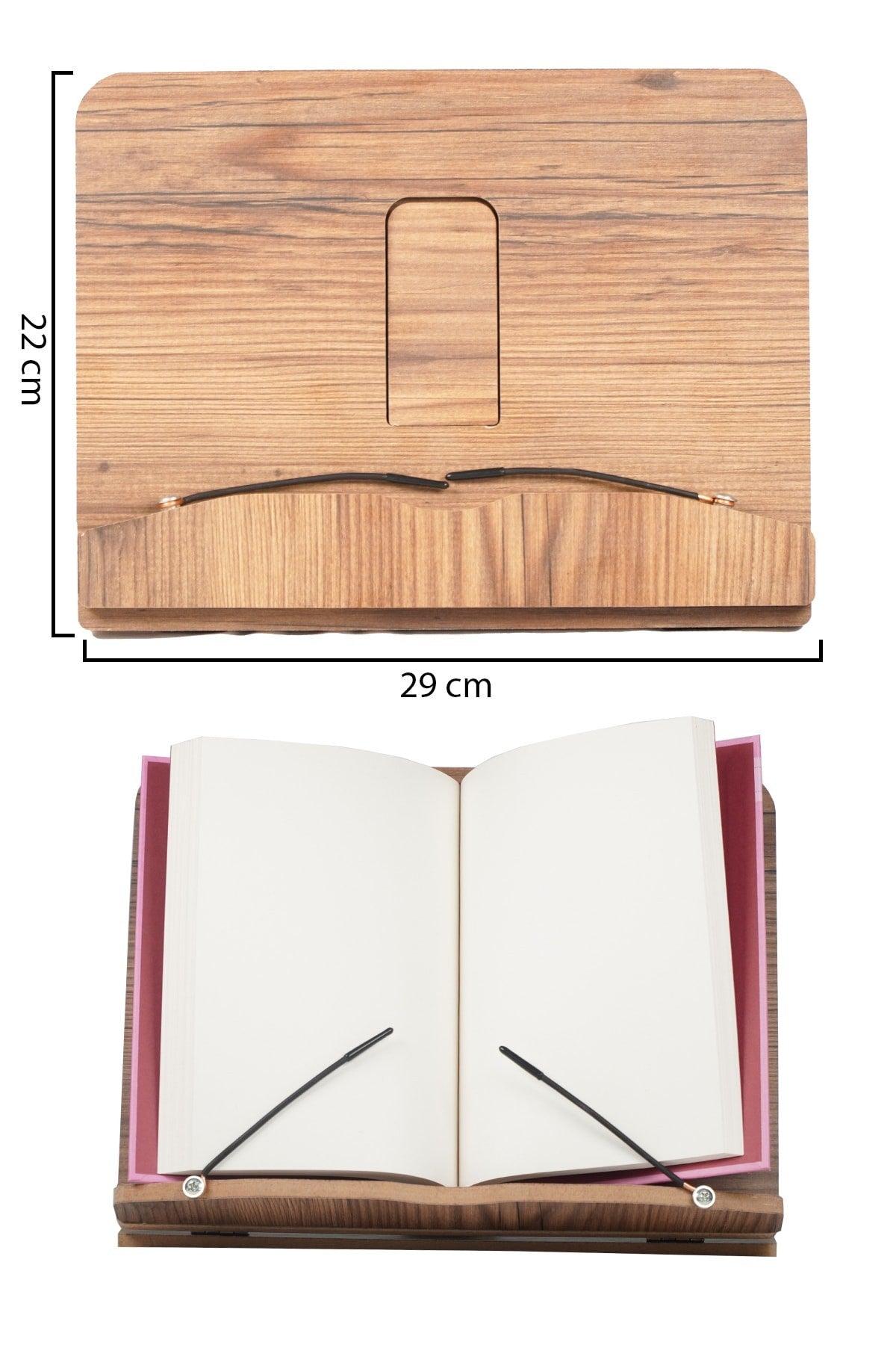 Book Reading Stand Foldable Portable Tablet Phone Stand With Wooden Page Holder Apparatus - Swordslife