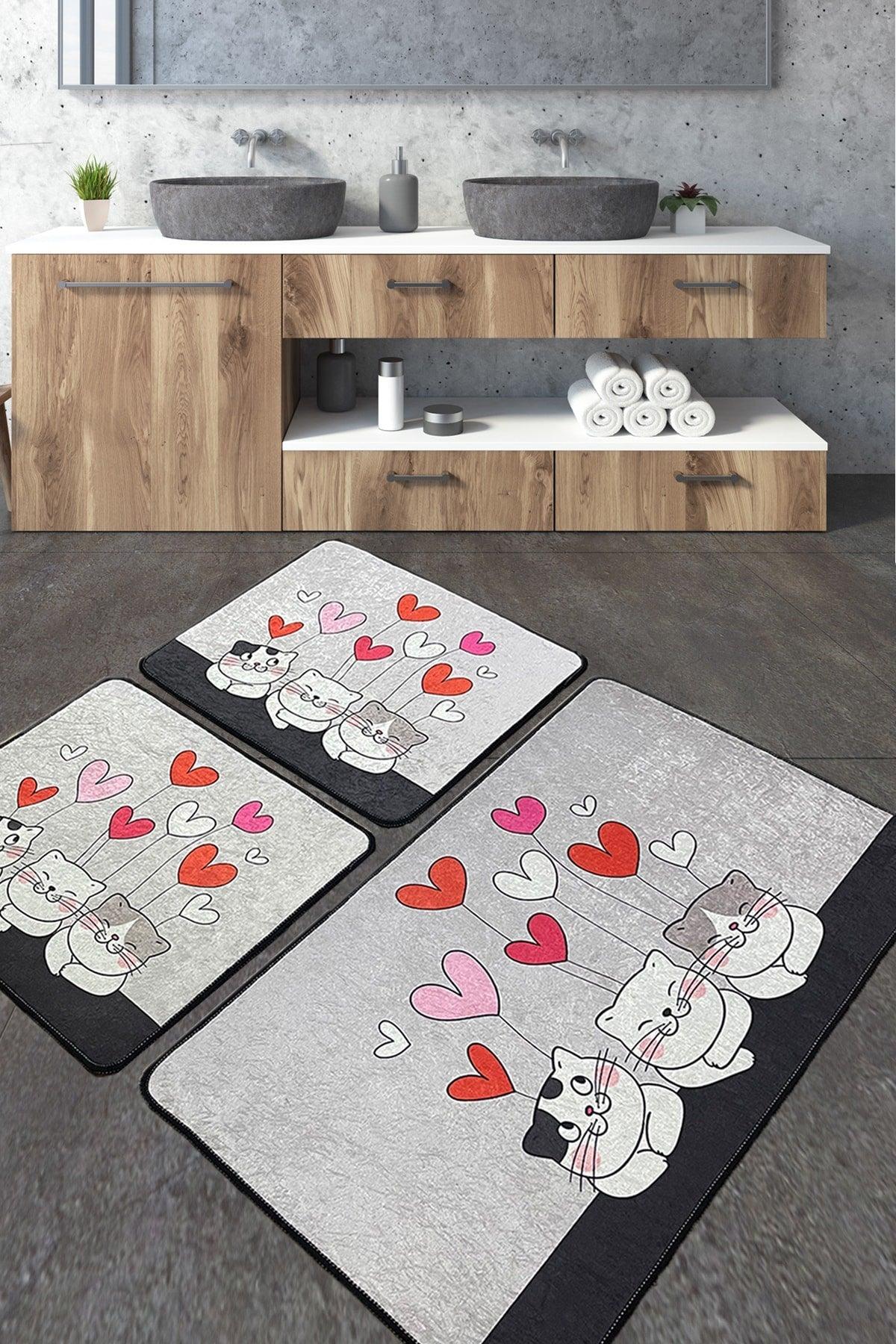 Kitten Bath Rug Djt 3 Pcs Set Bath Rug