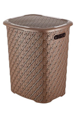 Knitted Laundry Basket Brown - Swordslife