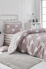 Easy-to-Iron Duvet Cover Set Single Herz Rose Kurusu - Swordslife