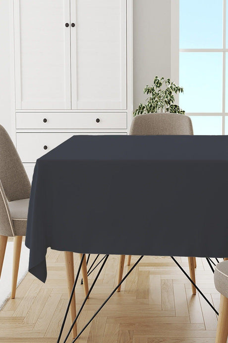 Dark Gray Plain Table Cloth Thai Feather Velvet Stain Resistant Washable Woven Fabric Plain Solid Color Mso011 - Swordslife