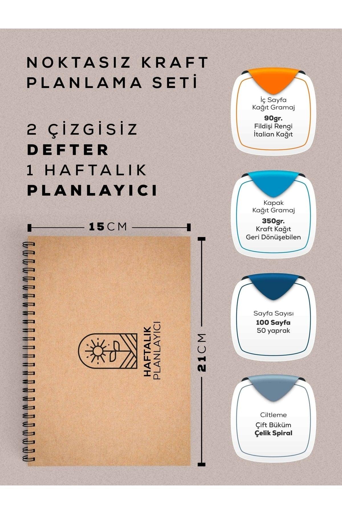 Kraft Cover - Planner Notebook Set - 2